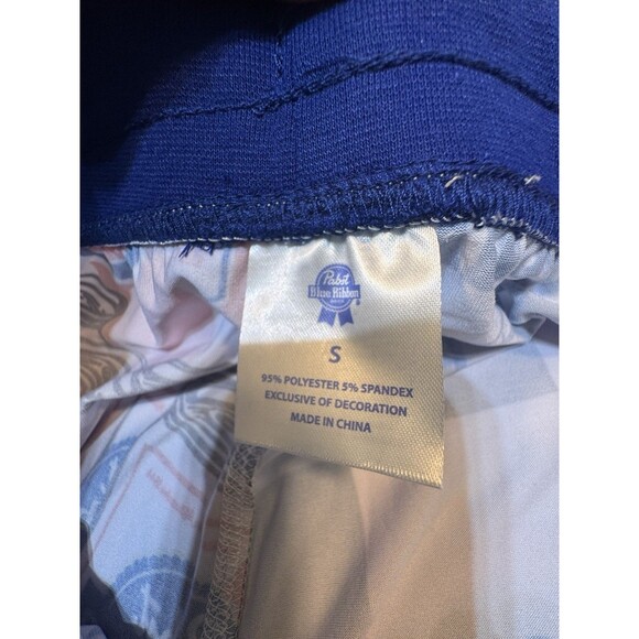 Mens Pajama Pants Lounge Pabst Blue Ribbon Size Small Sleep Jogger Beer Can PBR - Picture 11 of 16